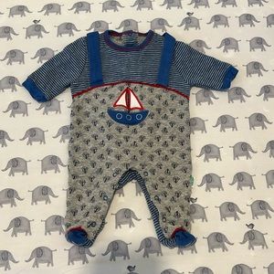 EEUC FS Baby ⛵️ Onesie with built in suspenders 🚭